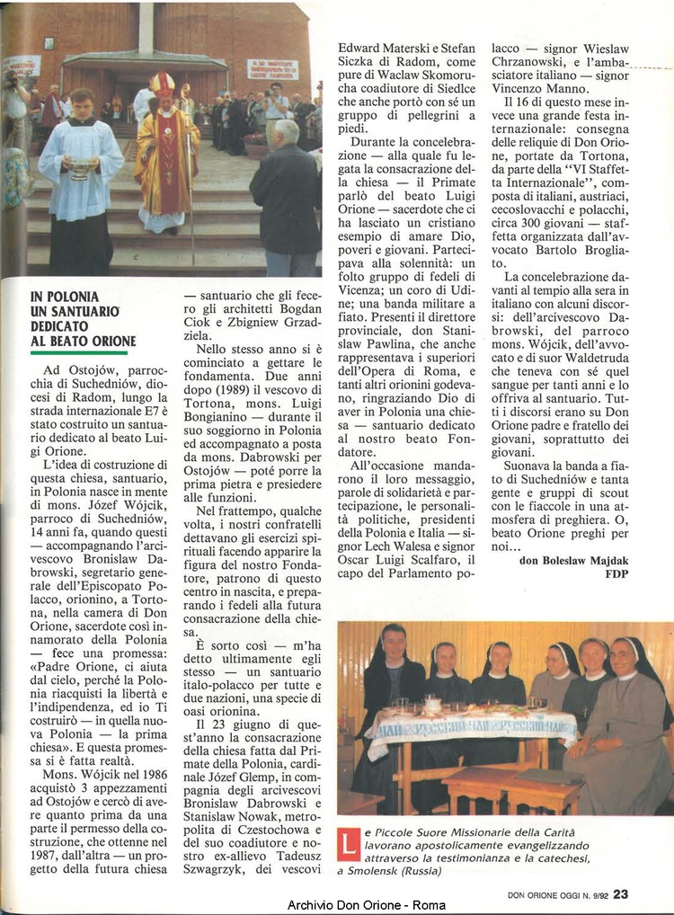 Don Orione oggi, 1992, 09, pagina 23