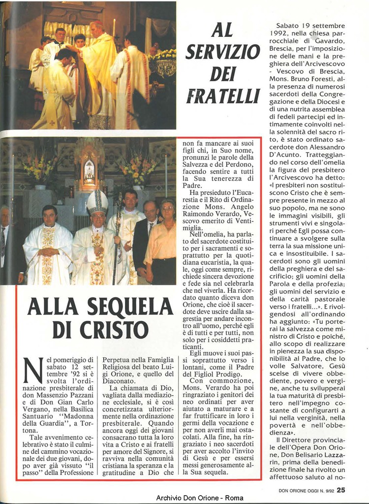 Don Orione oggi, 1992, 09, pagina 25