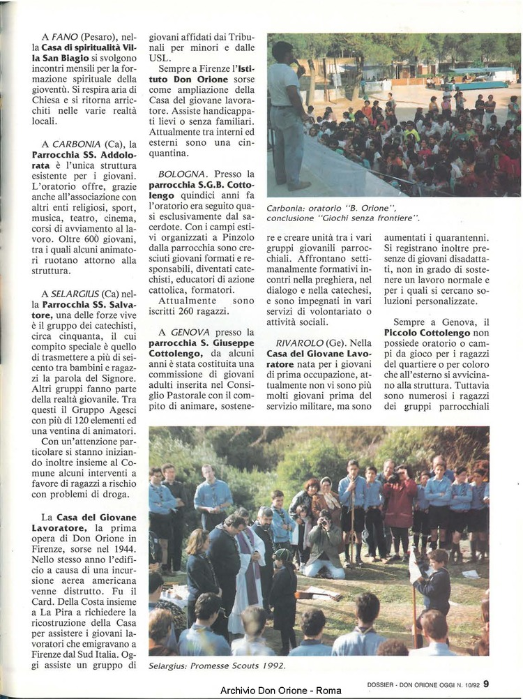 Don Orione oggi, 1992, 10, pagina 9