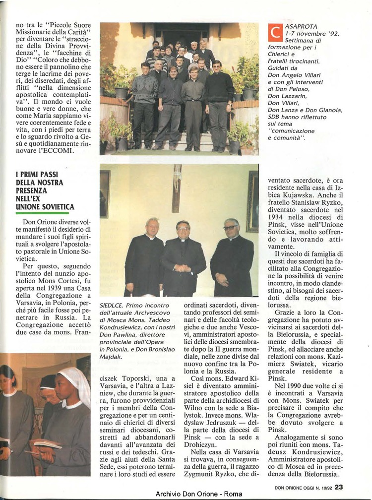 Don Orione oggi, 1992, 10, pagina 23