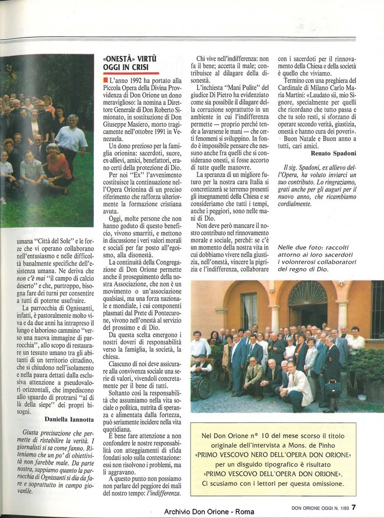 Don Orione oggi, 1993, 01, pagina 7