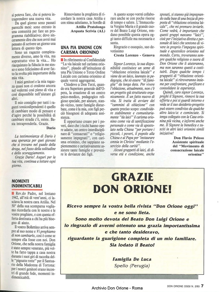 Don Orione oggi, 1993, 02, pagina 7