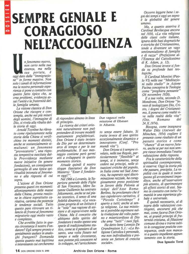 Don Orione oggi, 1993, 02, pagina 14