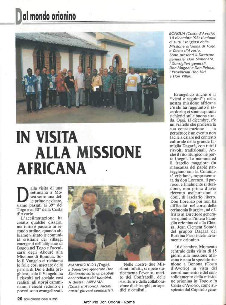 Don Orione oggi, 1993, 02, pagina 20