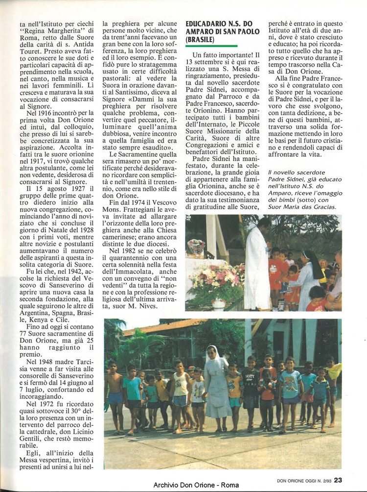 Don Orione oggi, 1993, 02, pagina 23