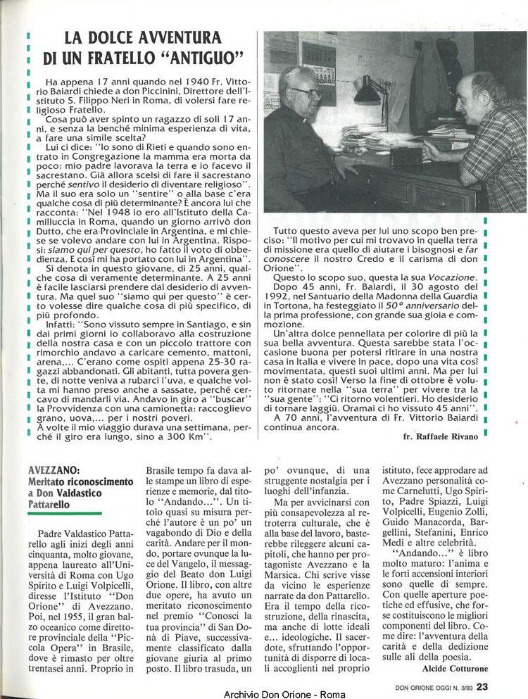 Don Orione oggi, 1993, 03, pagina 23