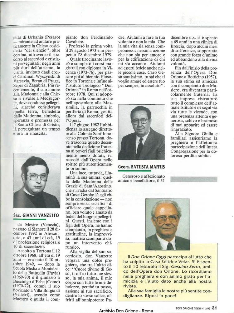 Don Orione oggi, 1993, 03, pagina 31