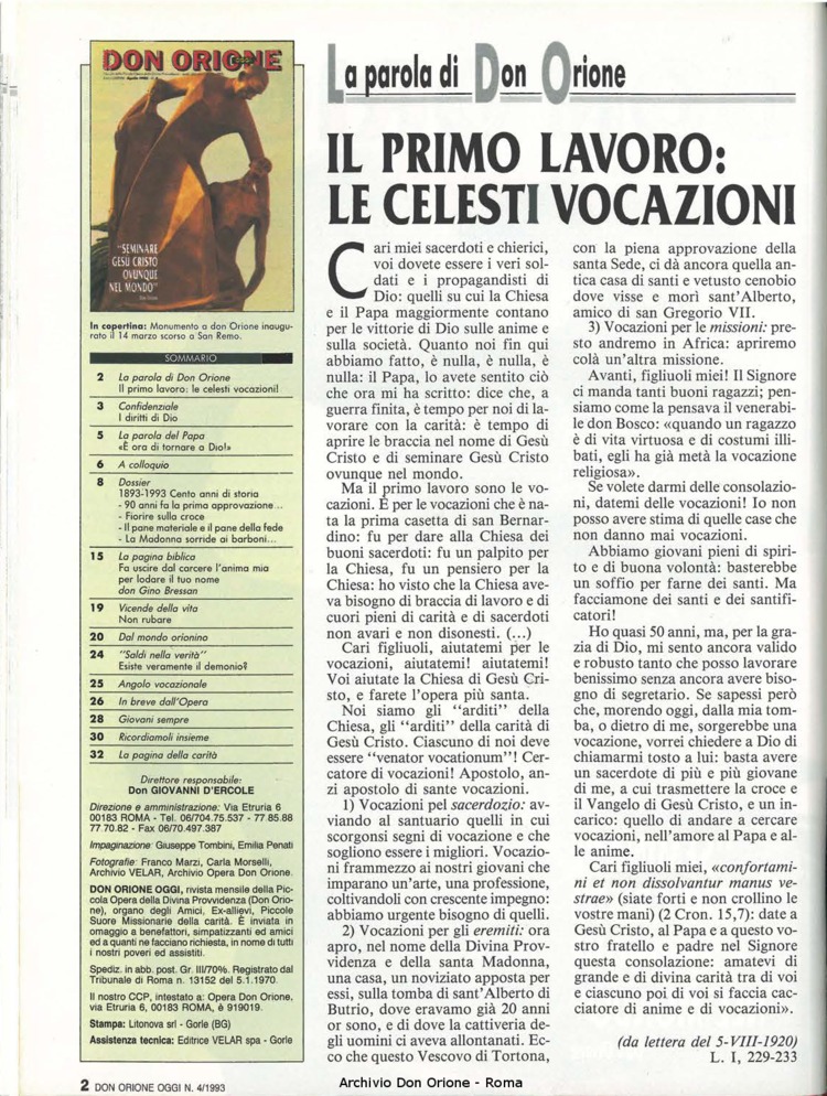 Don Orione oggi, 1993, 04, pagina 2