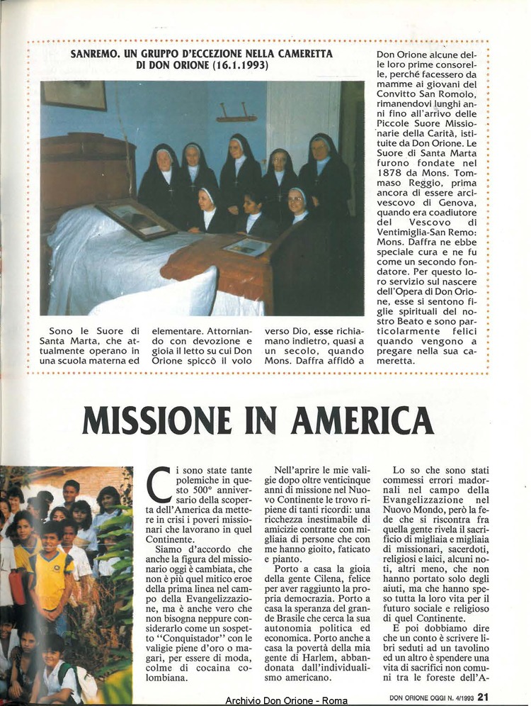 Don Orione oggi, 1993, 04, pagina 21