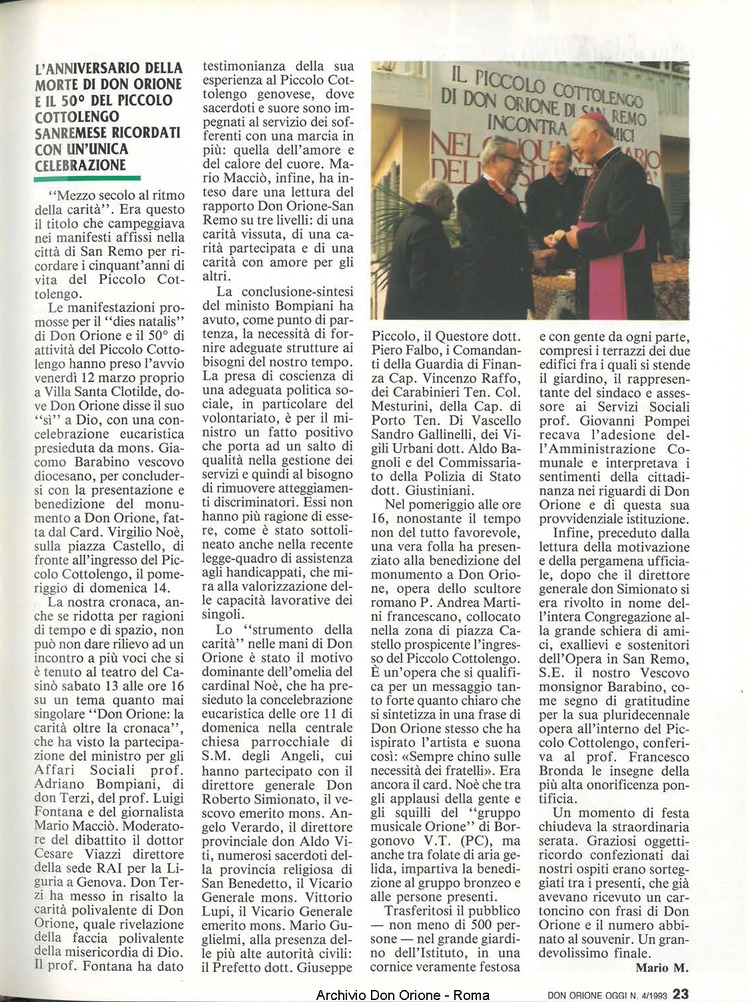Don Orione oggi, 1993, 04, pagina 23