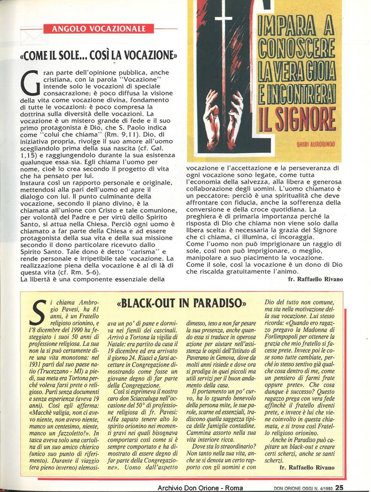 Don Orione oggi, 1993, 04, pagina 25