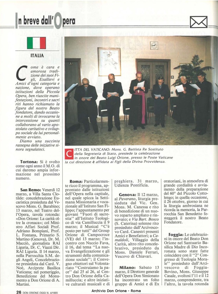 Don Orione oggi, 1993, 04, pagina 26