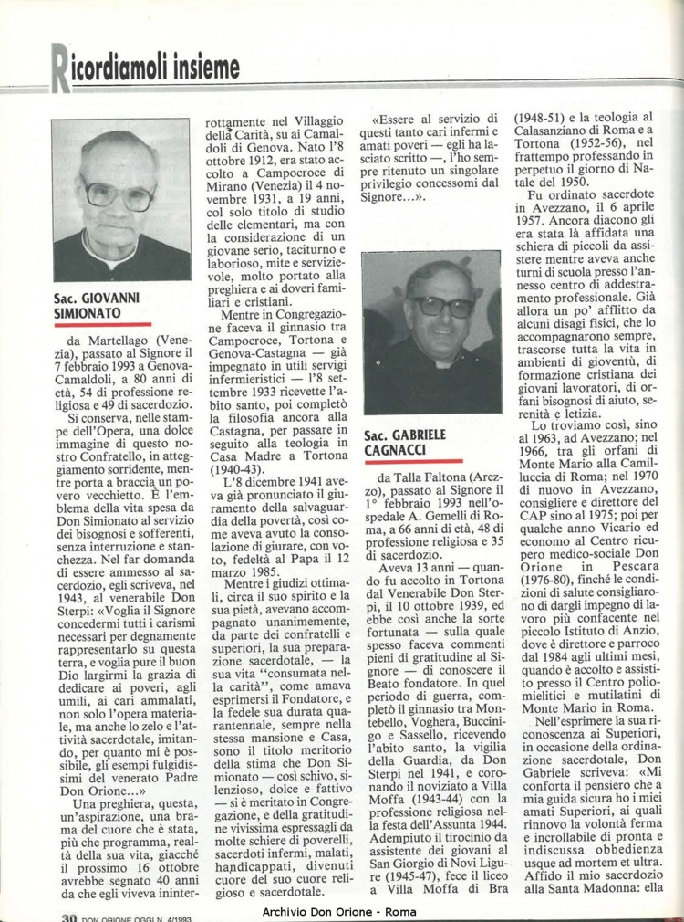 Don Orione oggi, 1993, 04, pagina 30