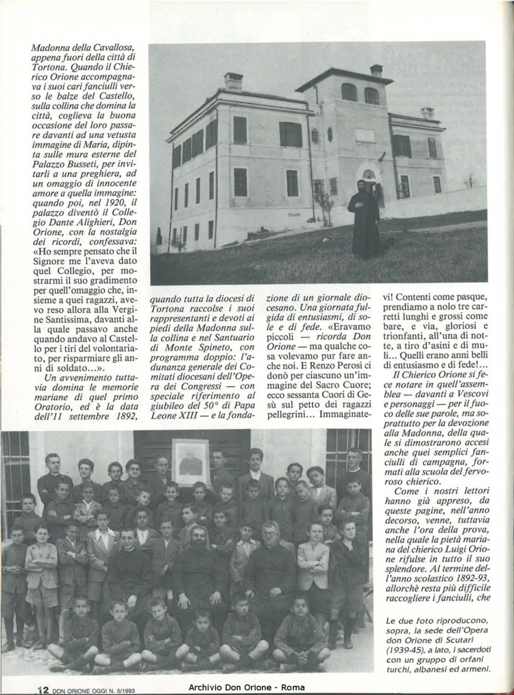 Don Orione oggi, 1993, 05, pagina 12