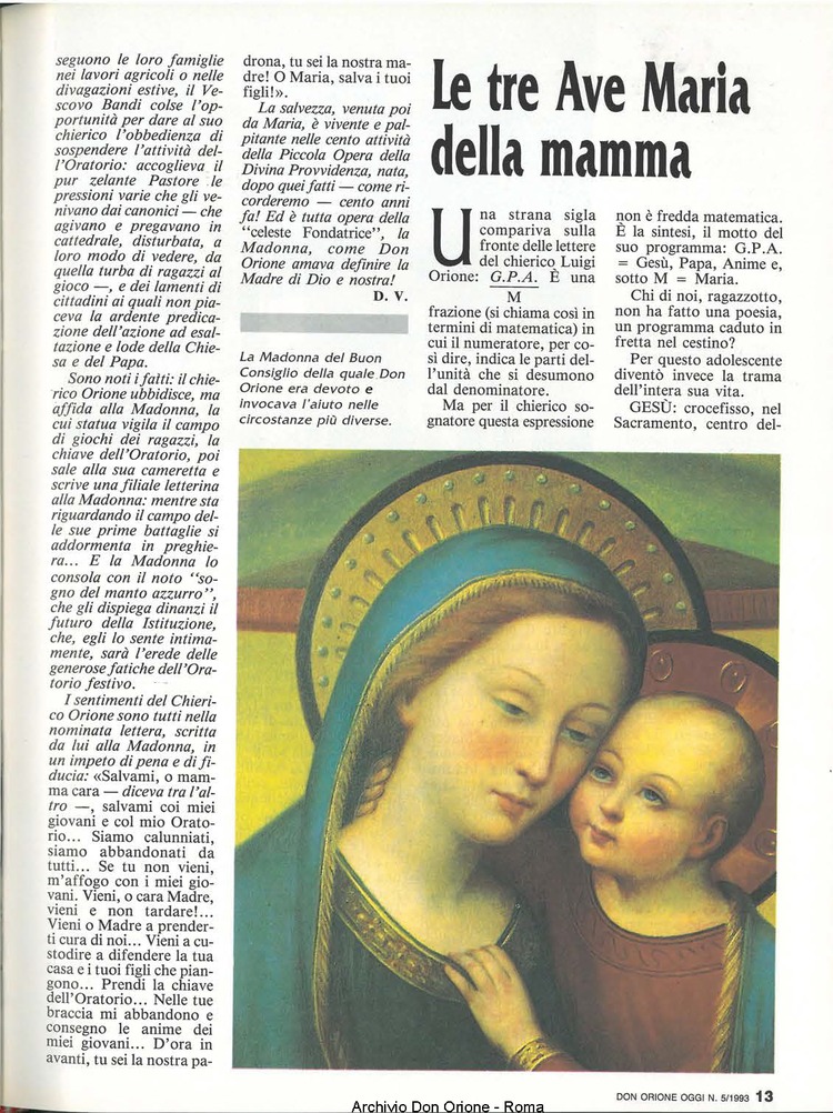 Don Orione oggi, 1993, 05, pagina 13