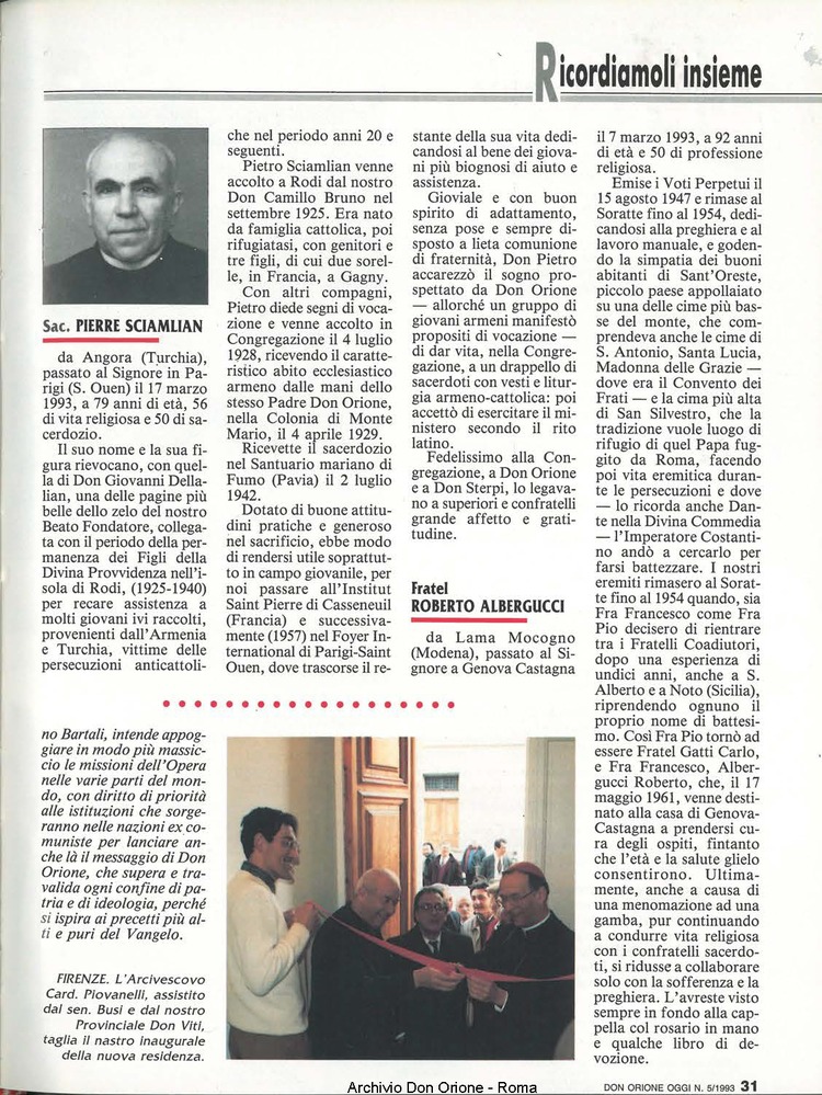 Don Orione oggi, 1993, 05, pagina 31