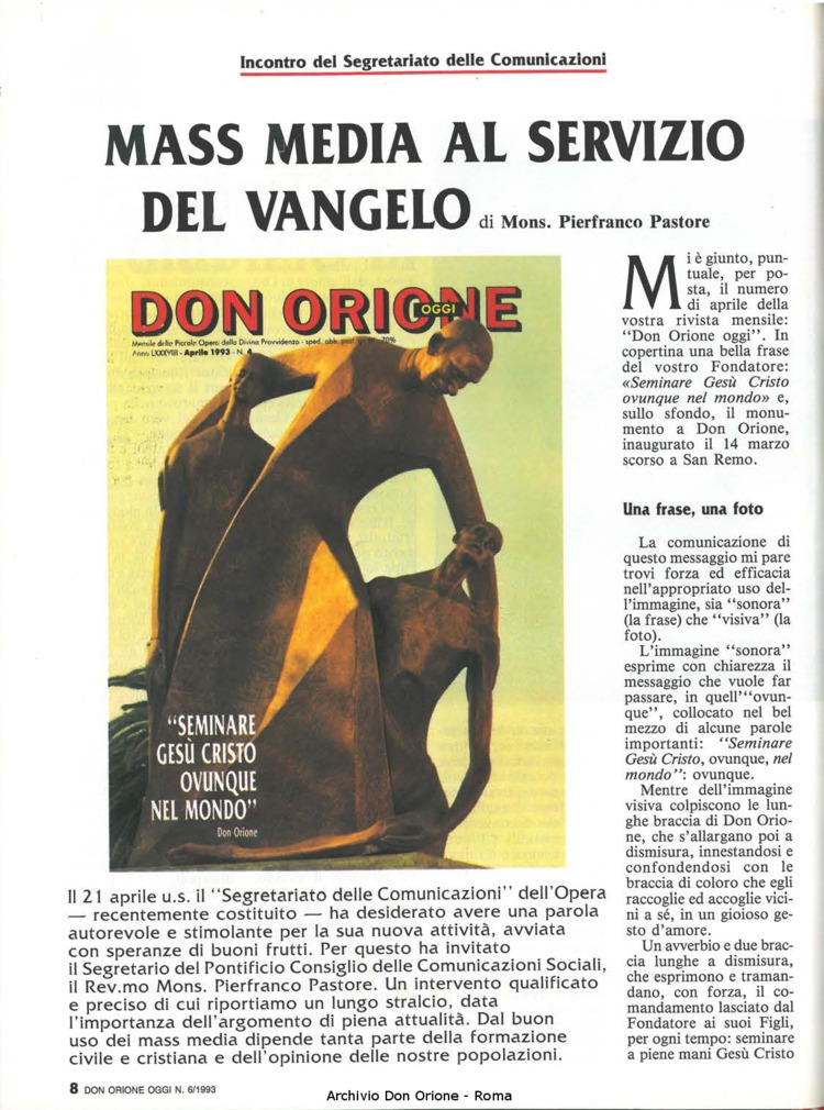 Don Orione oggi, 1993, 06, pagina 8