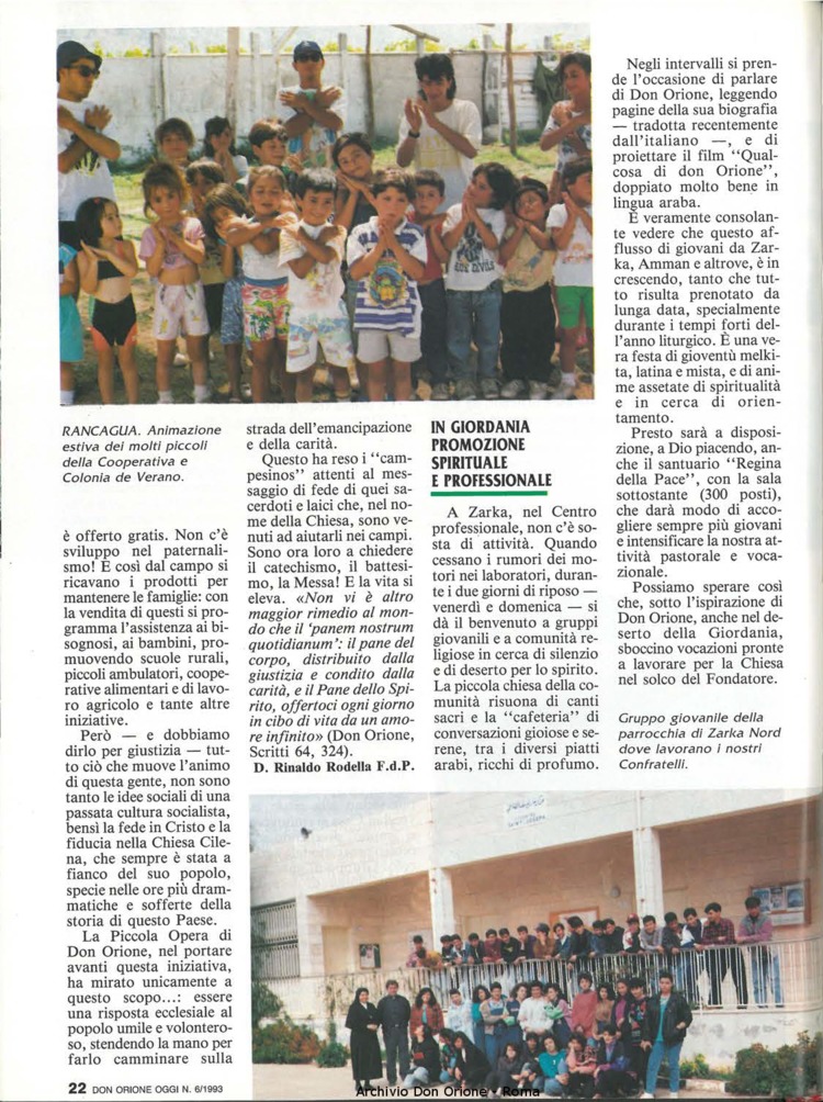 Don Orione oggi, 1993, 06, pagina 22