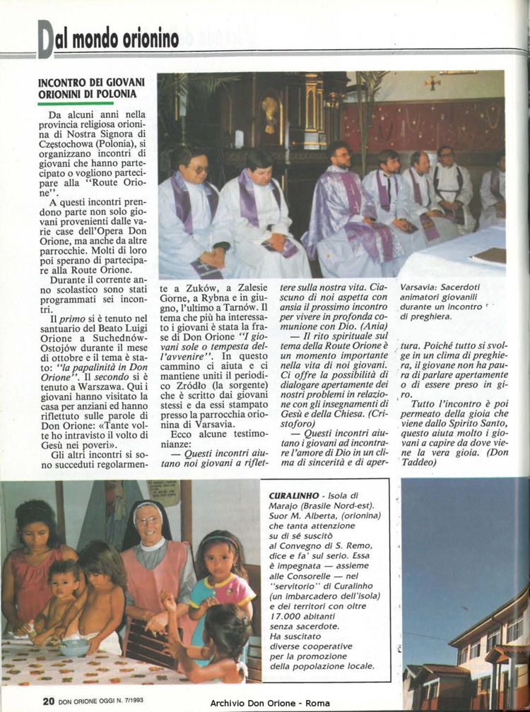 Don Orione oggi, 1993, 07, pagina 20