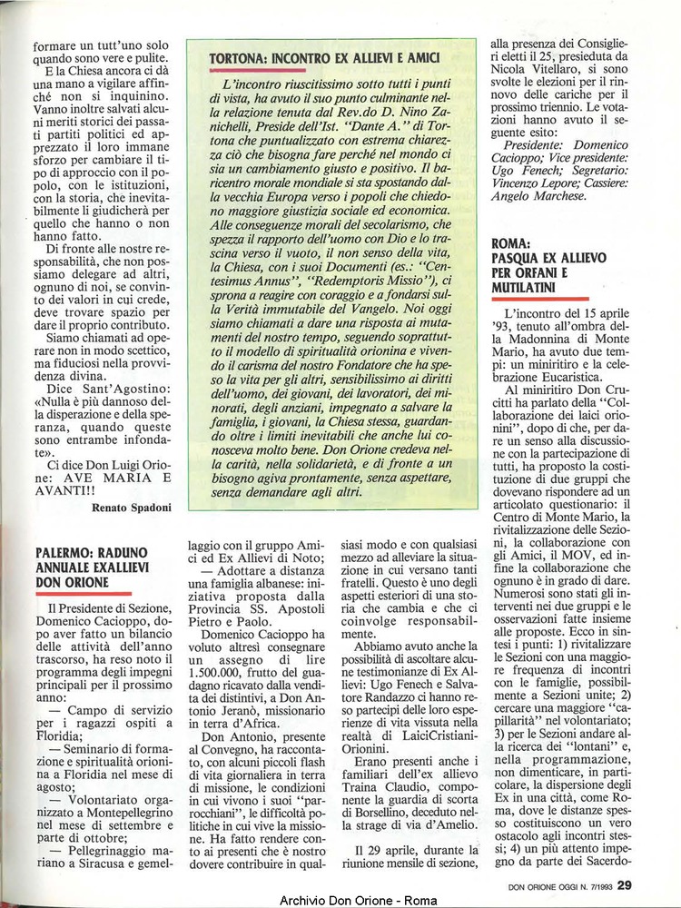 Don Orione oggi, 1993, 07, pagina 29