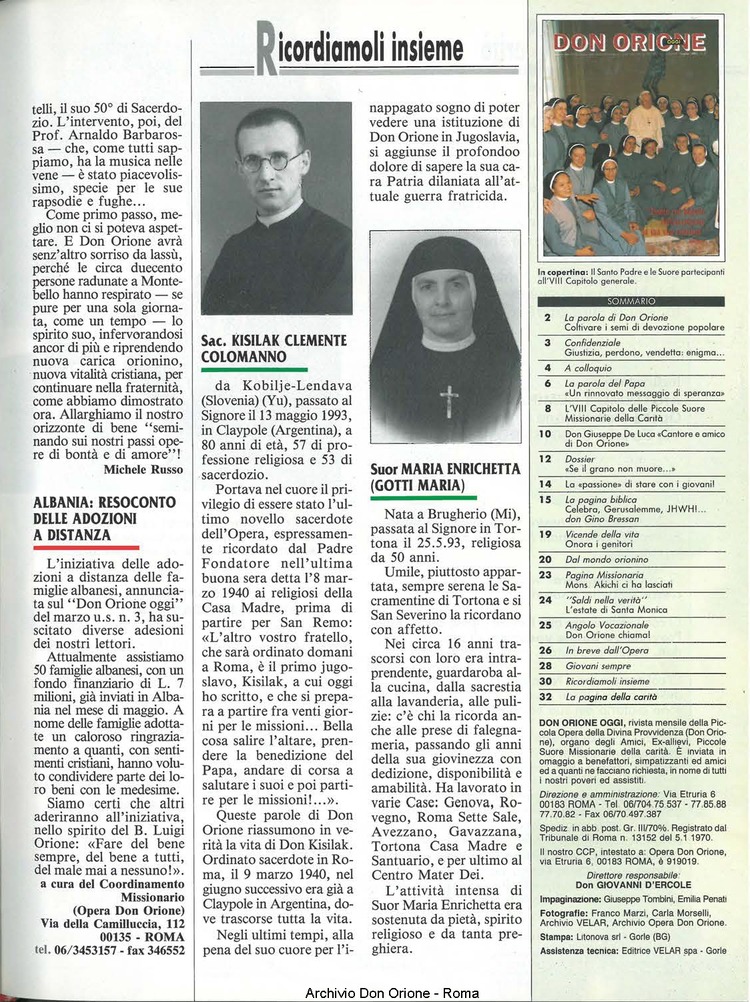 Don Orione oggi, 1993, 07, pagina 31