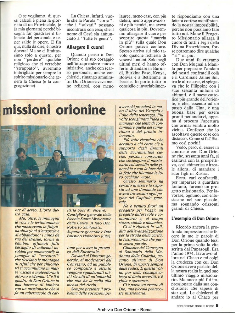 Don Orione oggi, 1993, 08, pagina 5