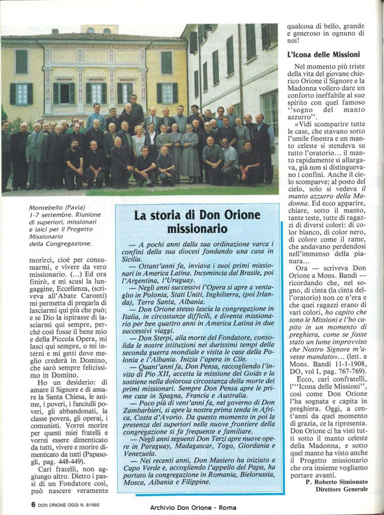 Don Orione oggi, 1993, 08, pagina 6