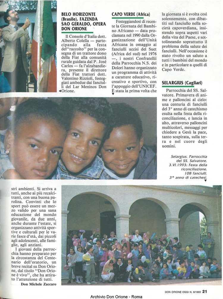 Don Orione oggi, 1993, 08, pagina 21