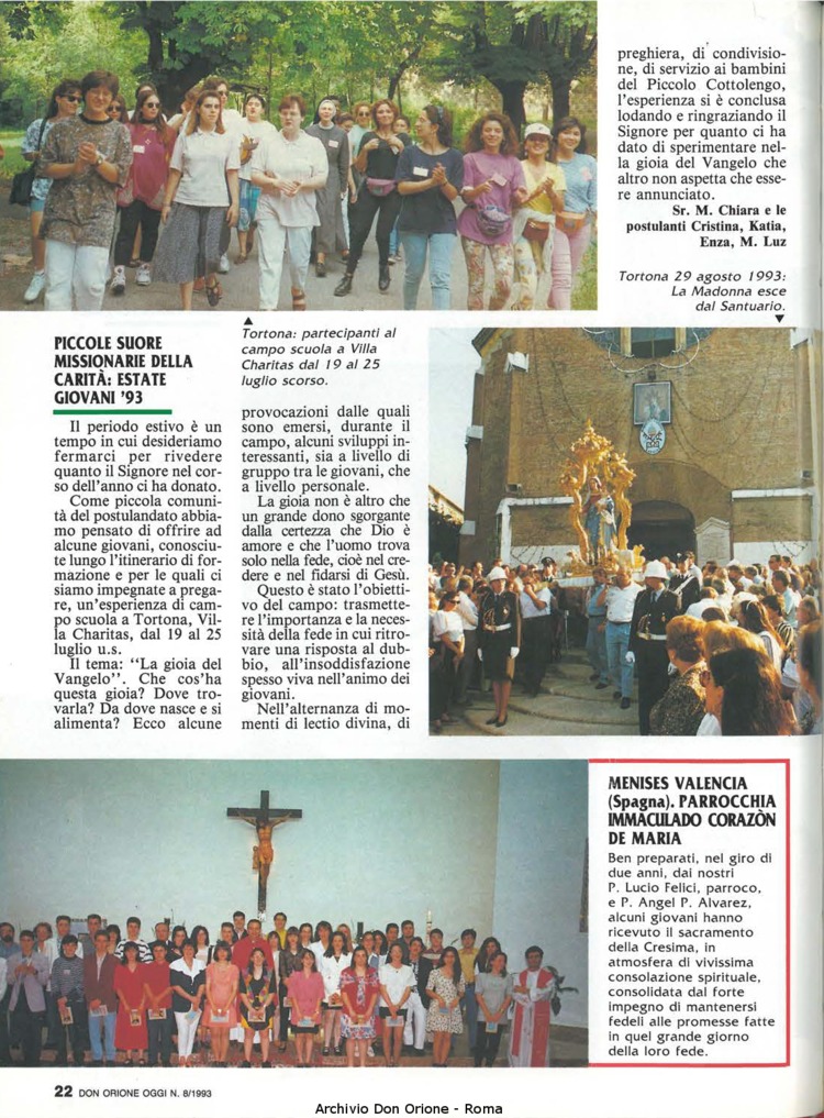 Don Orione oggi, 1993, 08, pagina 22
