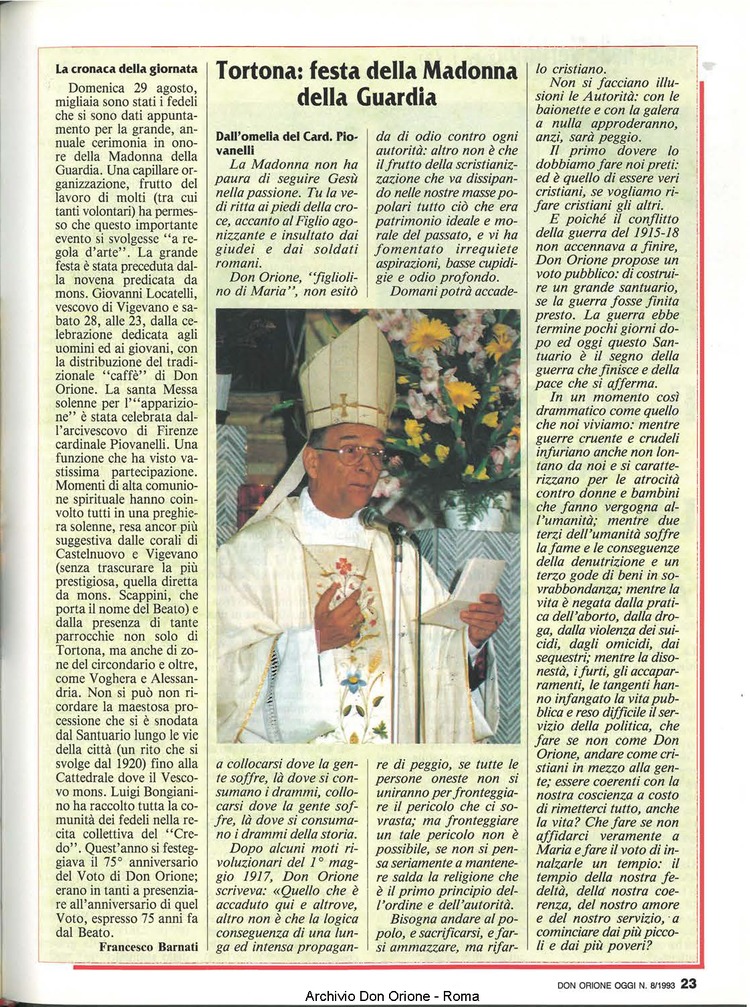 Don Orione oggi, 1993, 08, pagina 23