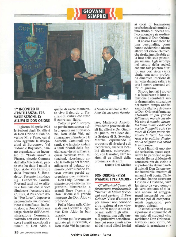 Don Orione oggi, 1993, 08, pagina 28