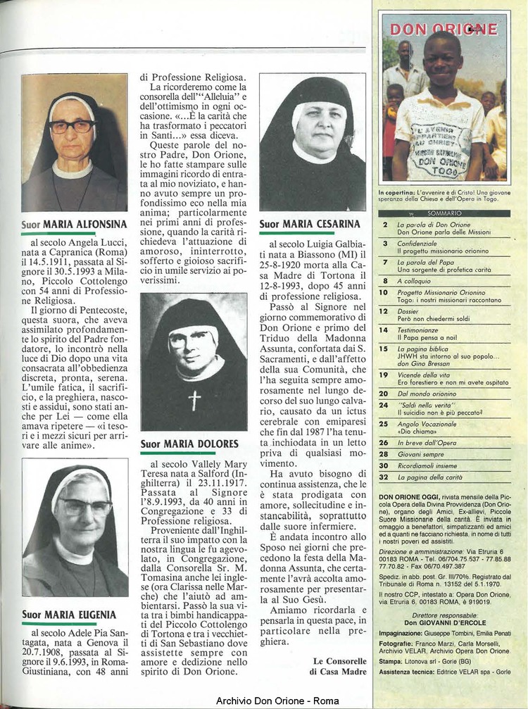 Don Orione oggi, 1993, 08, pagina 31