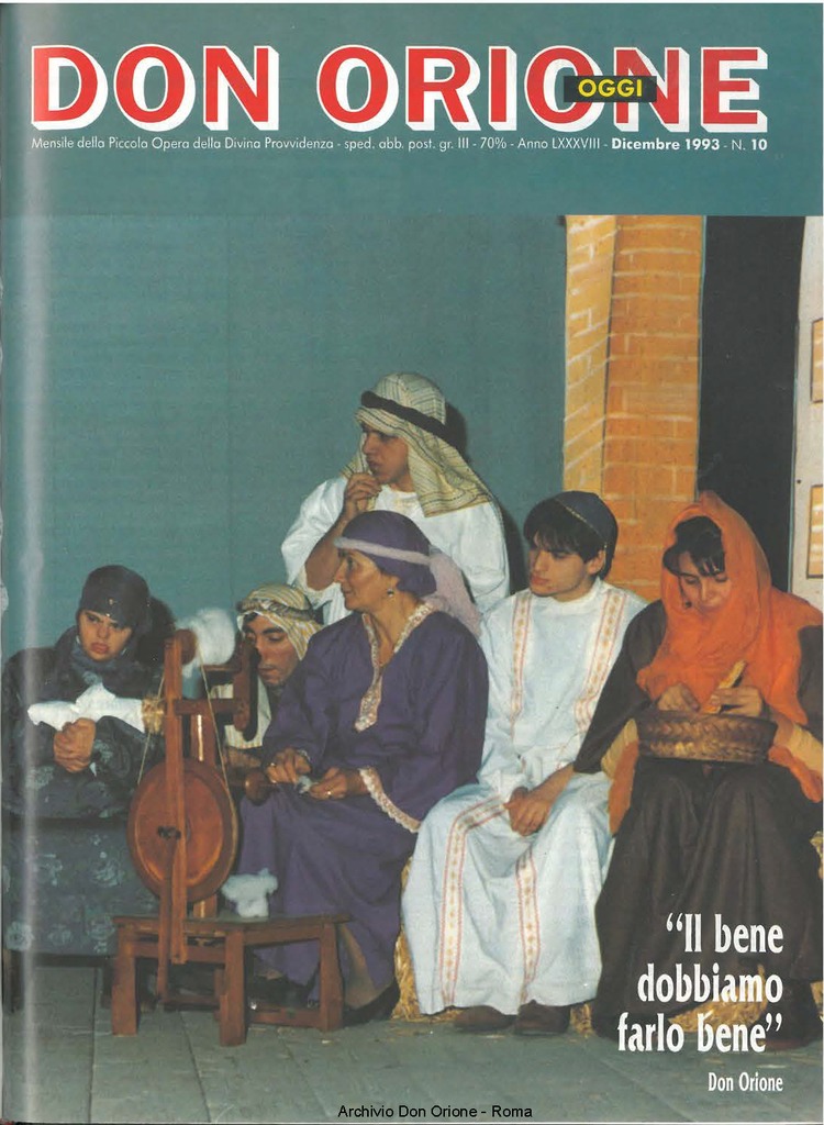 Don Orione oggi, 1993, 10, pagina 1