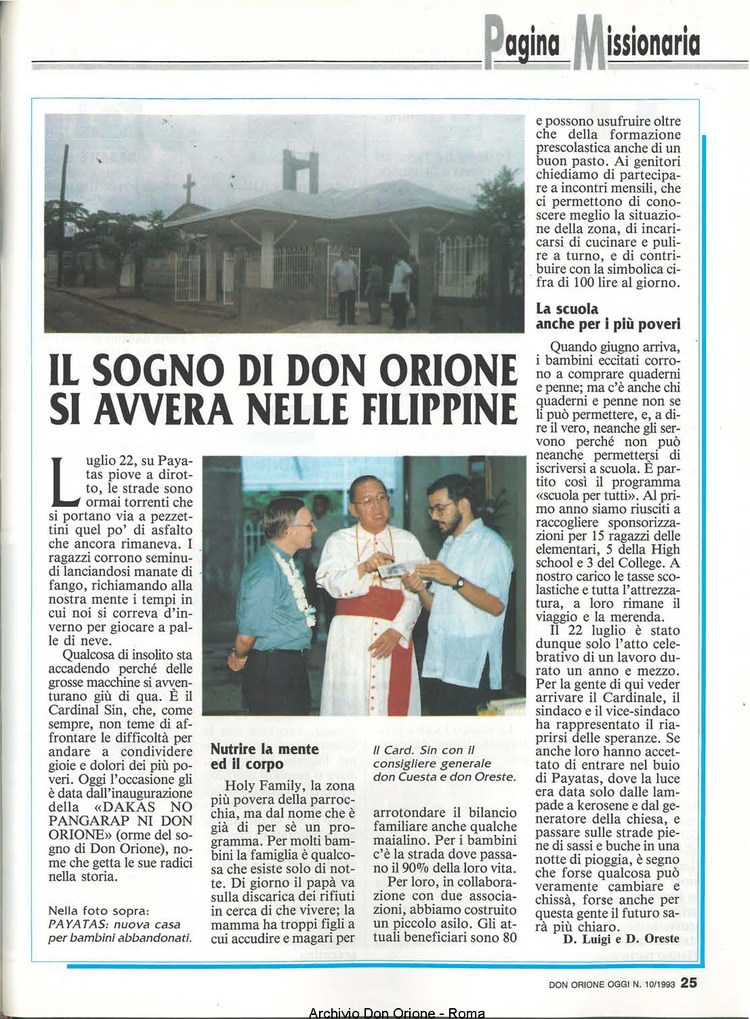 Don Orione oggi, 1993, 10, pagina 25