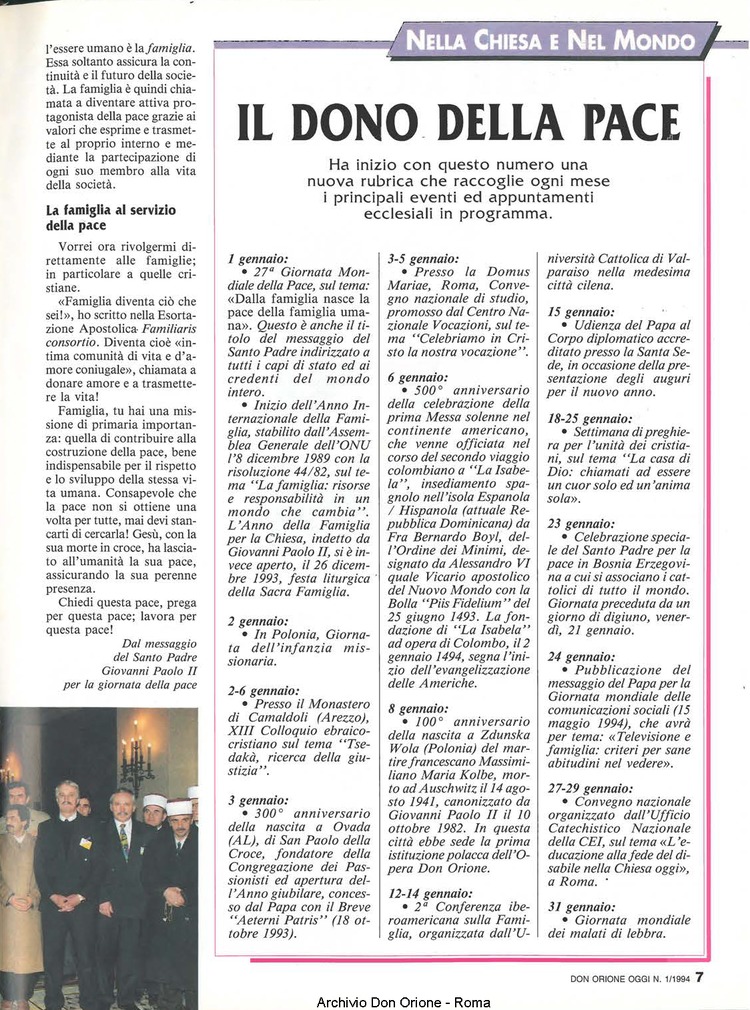 Don Orione oggi, 1994, 01, pagina 7