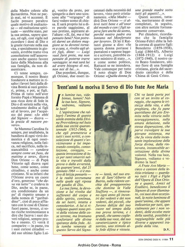 Don Orione oggi, 1994, 01, pagina 11