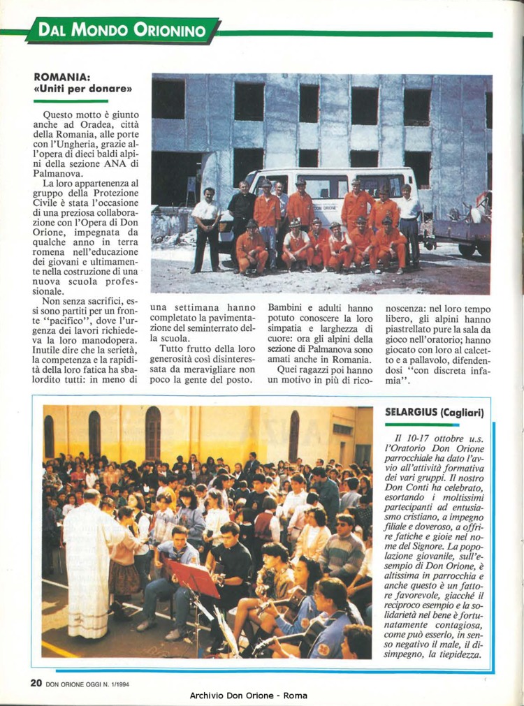 Don Orione oggi, 1994, 01, pagina 20