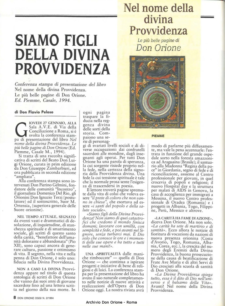 Don Orione oggi, 1994, 02, pagina 8