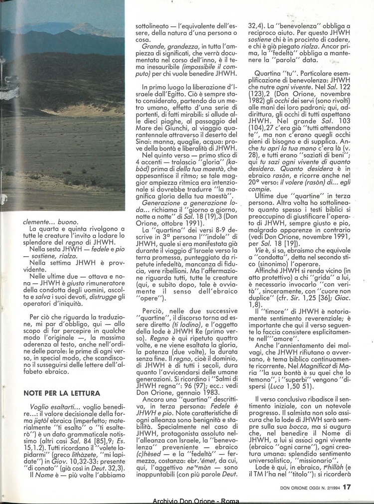 Don Orione oggi, 1994, 02, pagina 17