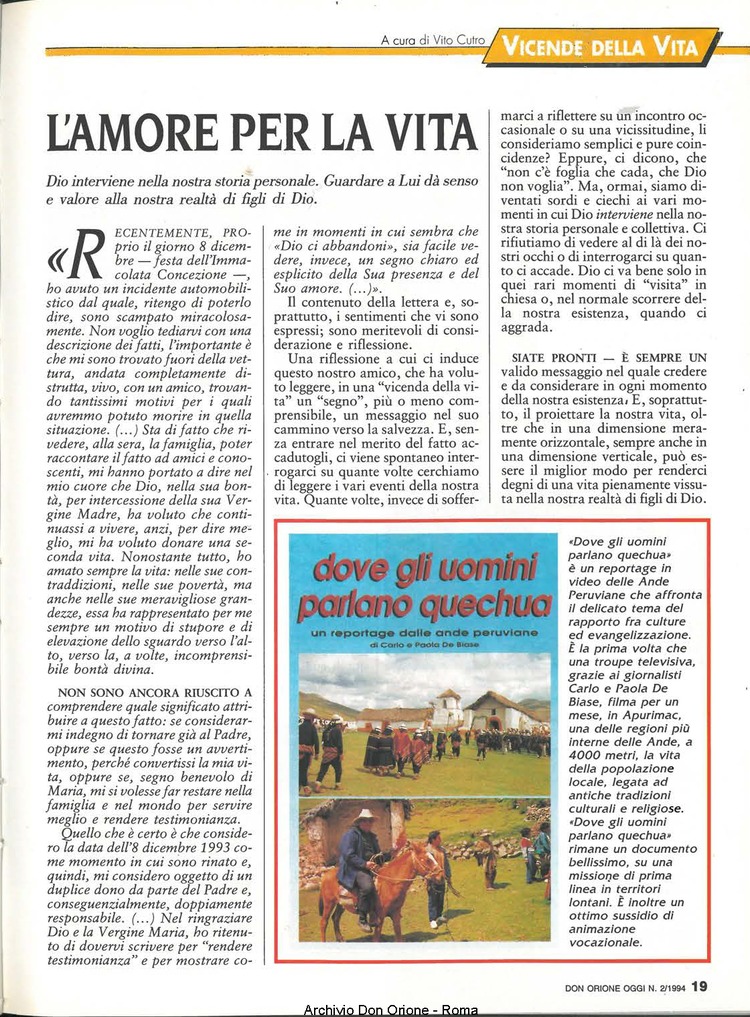 Don Orione oggi, 1994, 02, pagina 19