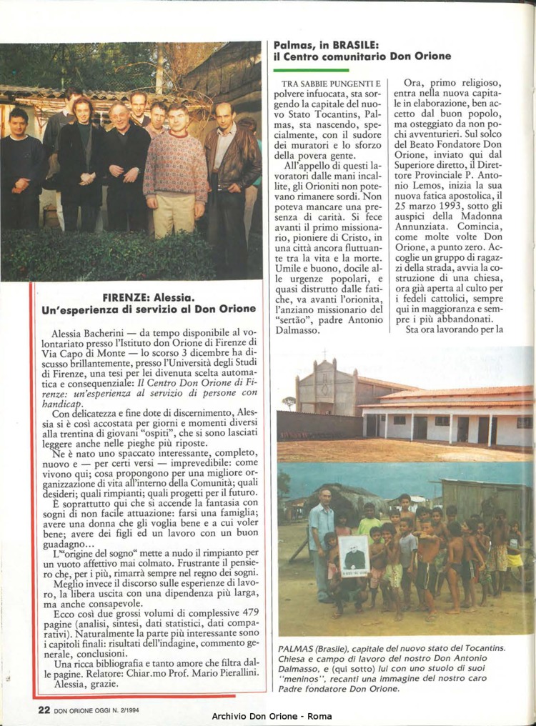 Don Orione oggi, 1994, 02, pagina 22