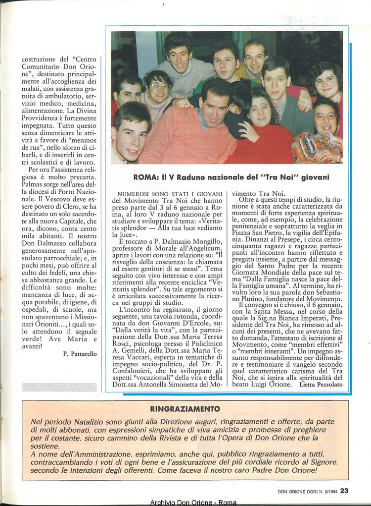 Don Orione oggi, 1994, 02, pagina 23
