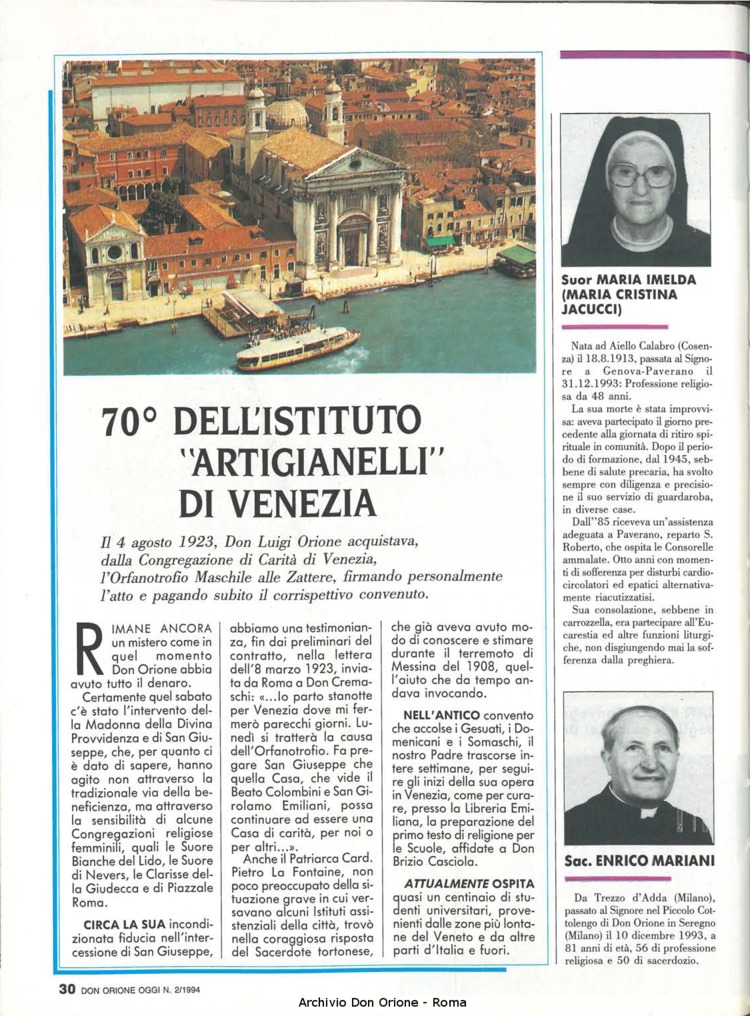 Don Orione oggi, 1994, 02, pagina 30