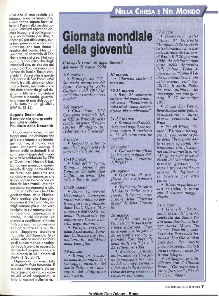 Don Orione oggi, 1994, 03, pagina 7