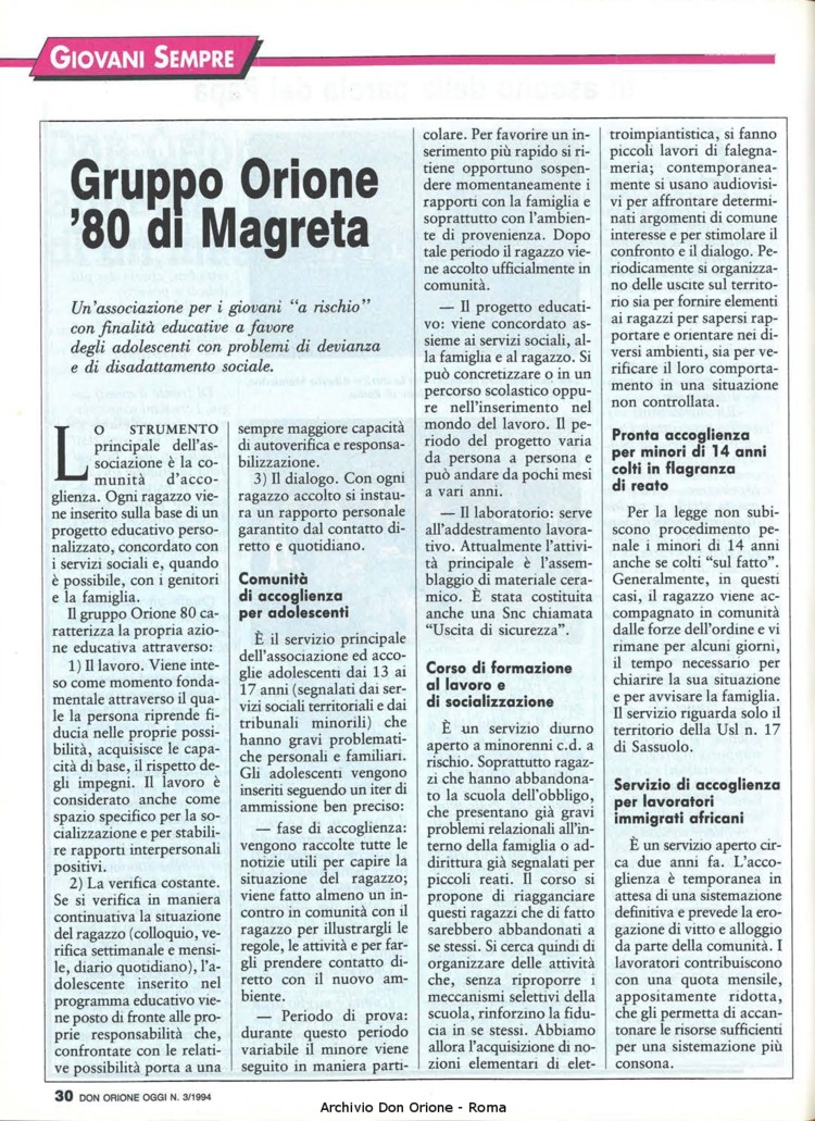 Don Orione oggi, 1994, 03, pagina 30