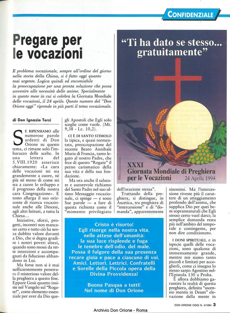 Don Orione oggi, 1994, 04, pagina 3