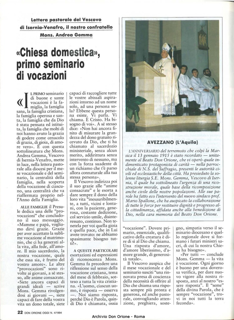 Don Orione oggi, 1994, 04, pagina 22