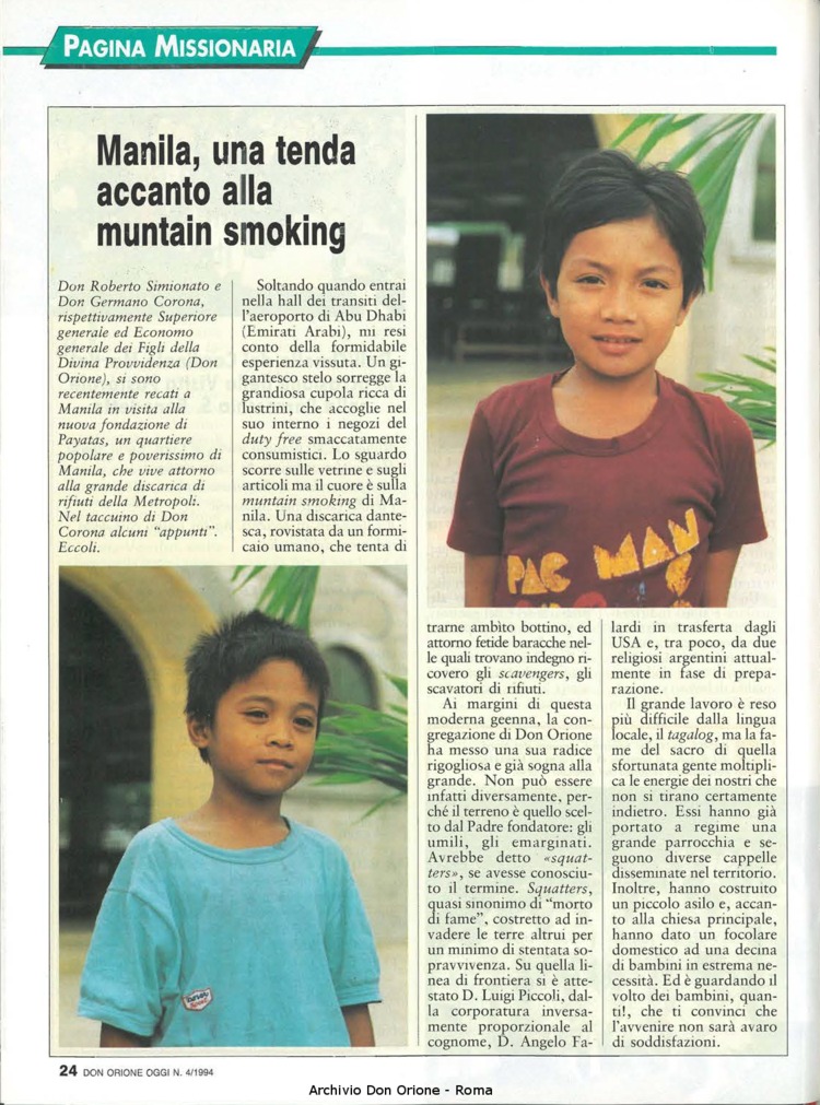 Don Orione oggi, 1994, 04, pagina 24
