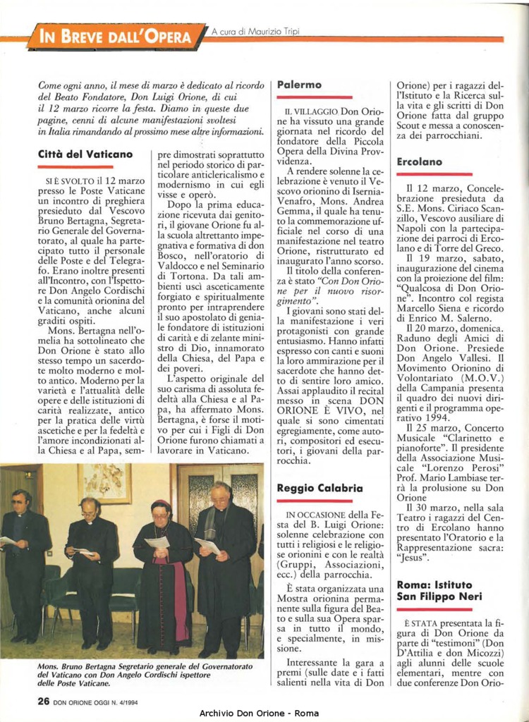 Don Orione oggi, 1994, 04, pagina 26