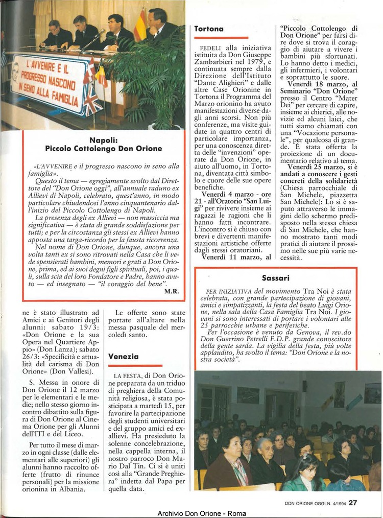 Don Orione oggi, 1994, 04, pagina 27